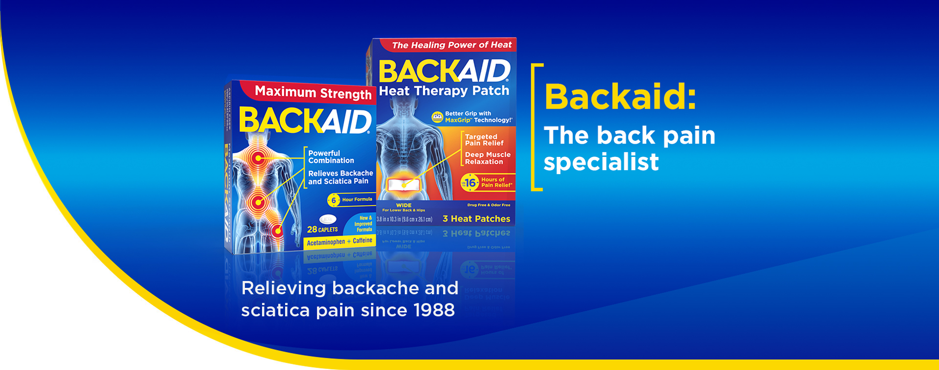 Backaid: the back pain specialist. Relieving backache pain since 1988