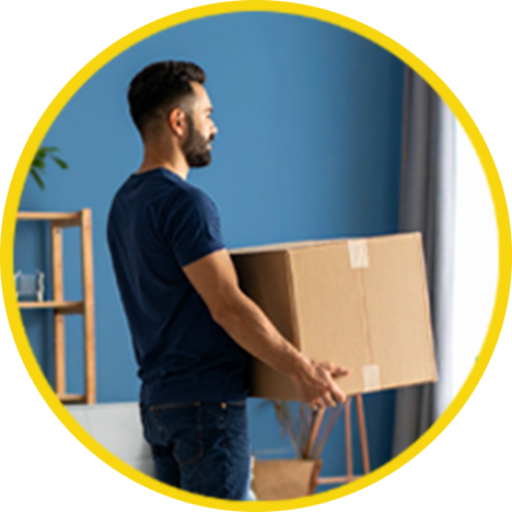 Man carrying a box